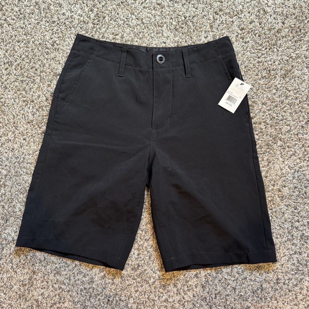 Volcom Kerosene Hybrid Shorts Stretch Black Surf & Turf  Youth Boys Size 28